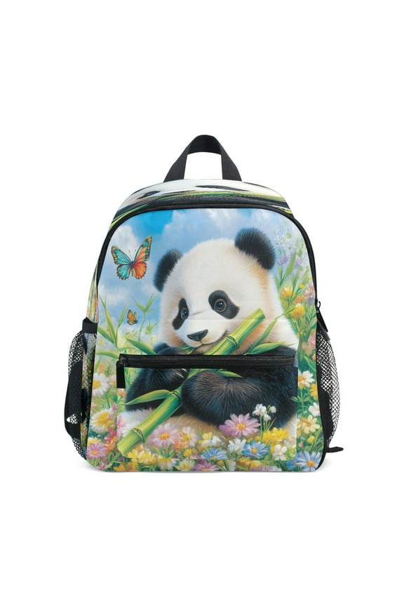 Mini Backpack Cartoon Panda - Durable with Safety Features for 3-8 Years