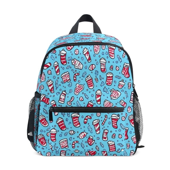 Mini Backpack Cartoon Snack Pattern Design - Durable with Safety Features for 3-8 Years