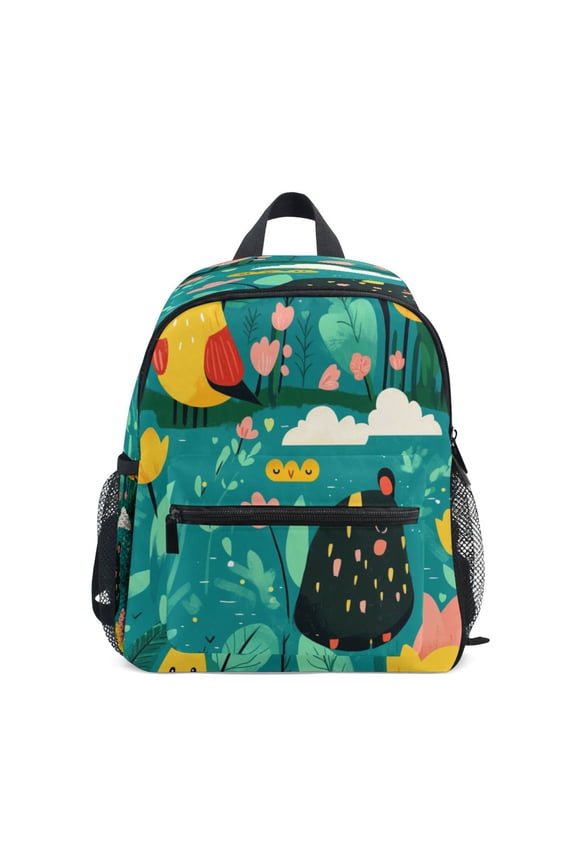 Mini Backpack Cartoon Style Art Animal - Durable with Safety Features for 3-8 Years