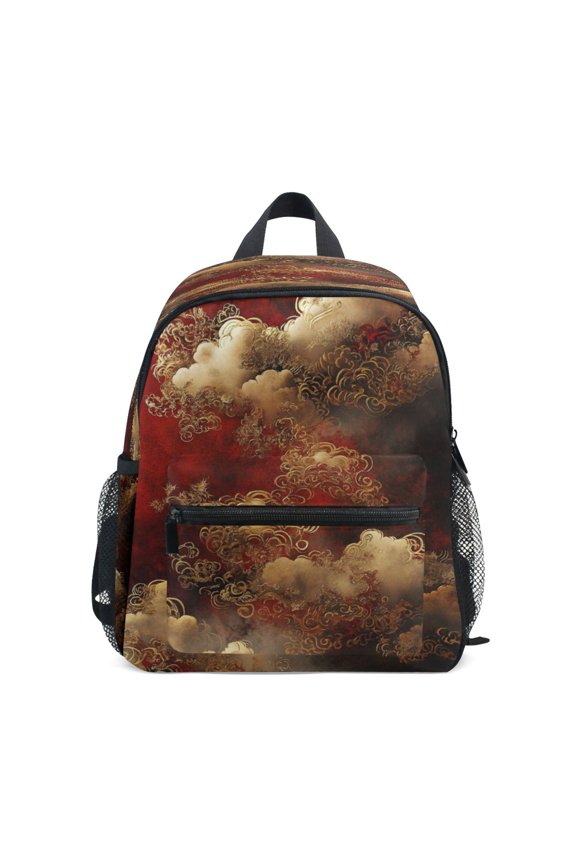 Mini Backpack Cloud Pattern Chinese - Durable with Safety Features for 3-8 Years