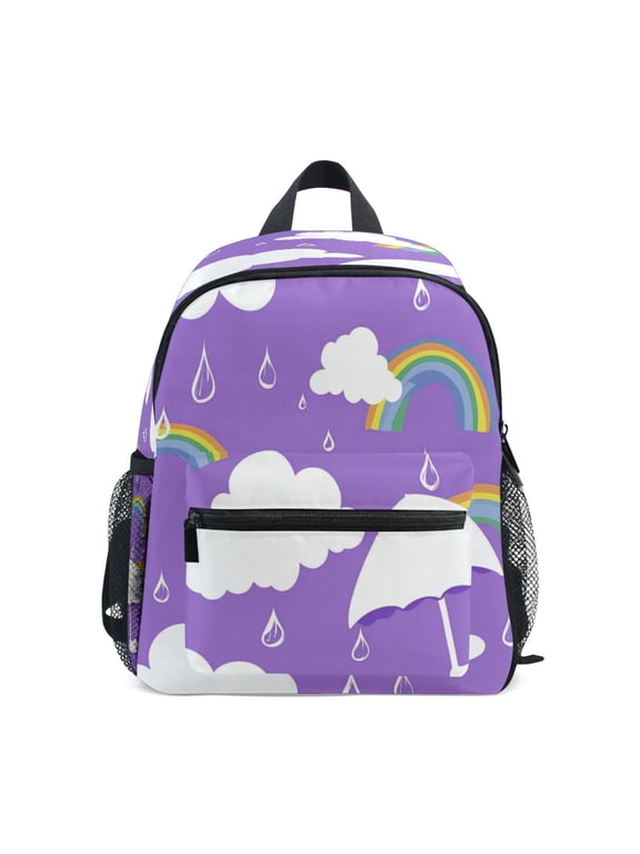 Mini Backpack Cloud Umbrella and Rainbow - Durable with Safety Features for 3-8 Years