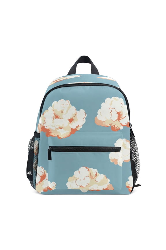 Mini Backpack Clouds Pattern - Durable with Safety Features for 3-8 Years