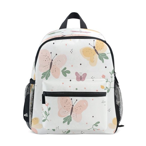 Mini Backpack Colorful Butterflies and Flowers - Durable with Safety Features for 3-8 Years
