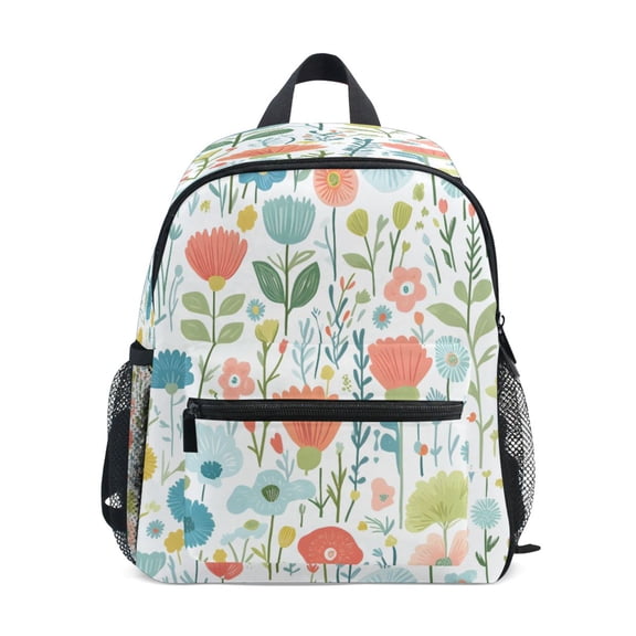 Mini Backpack Colorful Floral Mix - Durable with Safety Features for 3-8 Years