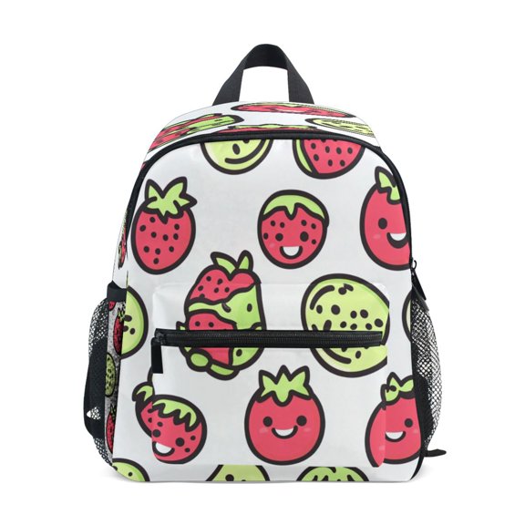 Mini Backpack Colorful Fruits with Swirls - Durable with Safety Features for 3-8 Years