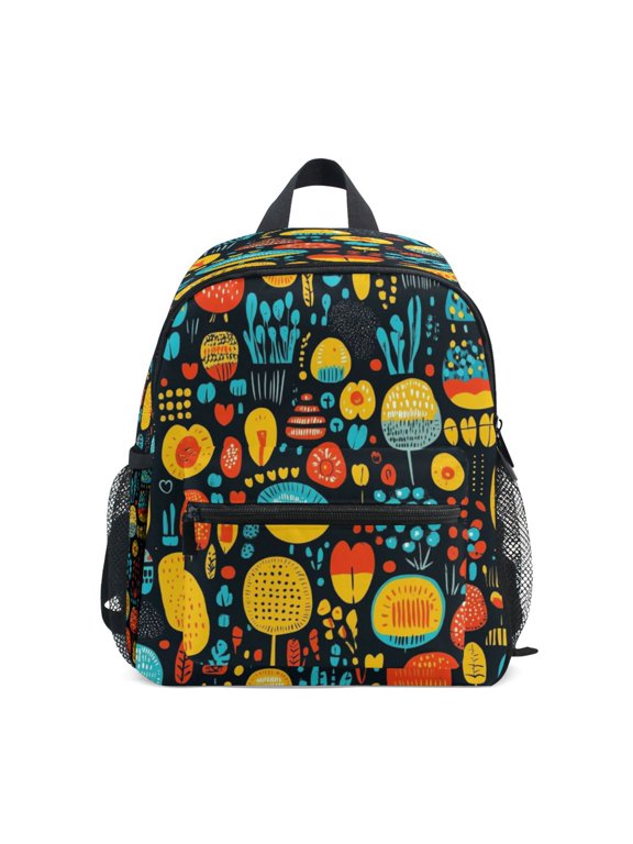 Mini Backpack Colorful Garden - Durable with Safety Features for 3-8 Years