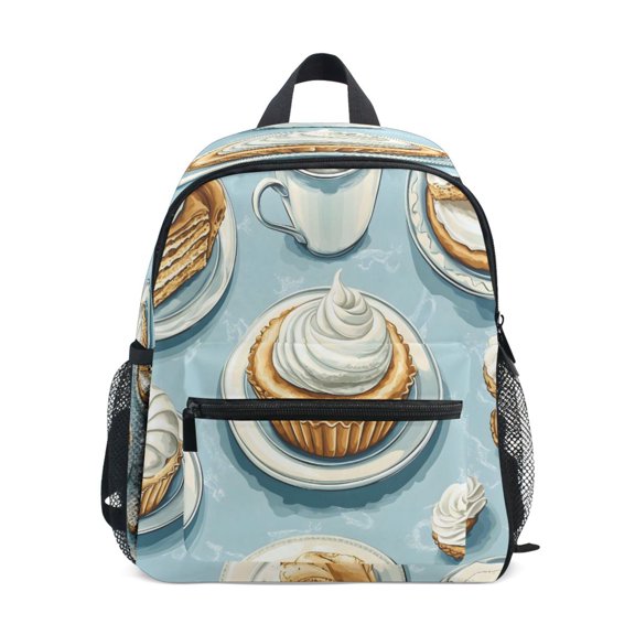 Mini Backpack Cream Cake Pattern - Durable with Safety Features for 3-8 Years