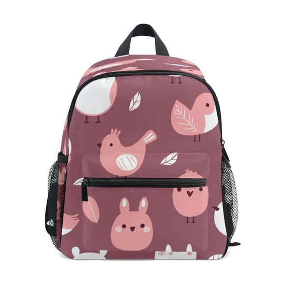 Mini Backpack Cute Bird Pattern - Durable with Safety Features for 3-8 Years