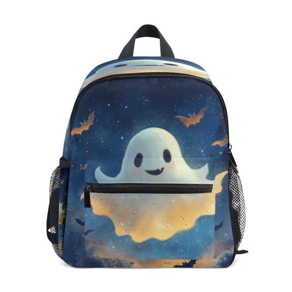 Mini Backpack Cute Flying Ghosts - Durable with Safety Features for 3-8 Years