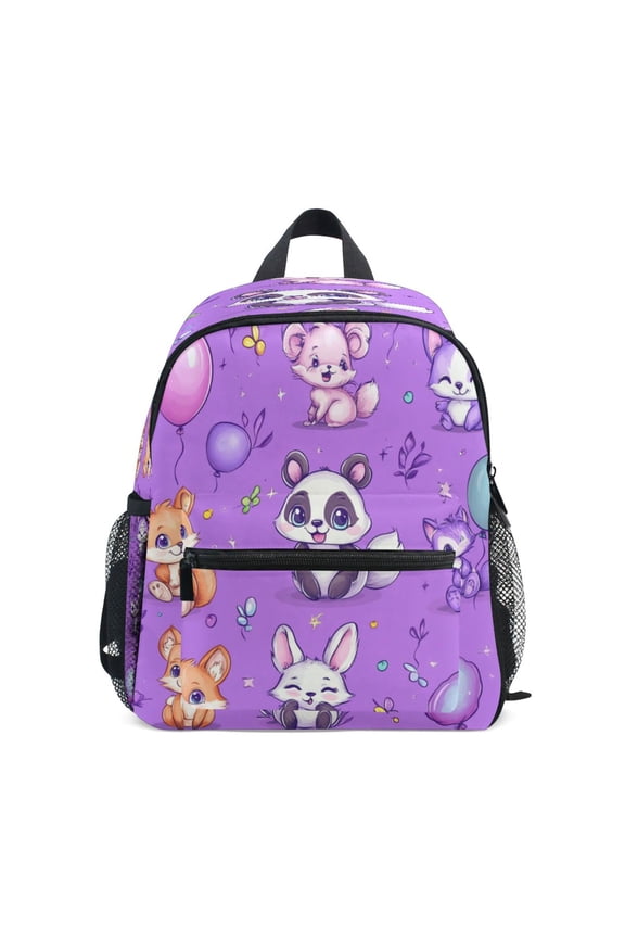 Mini Backpack Cute Stylized Pandas Pattern - Durable with Safety Features for 3-8 Years