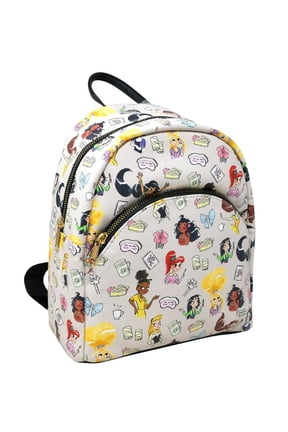 Mini Backpack Deluxe - Disney - Princess - All-over Print White