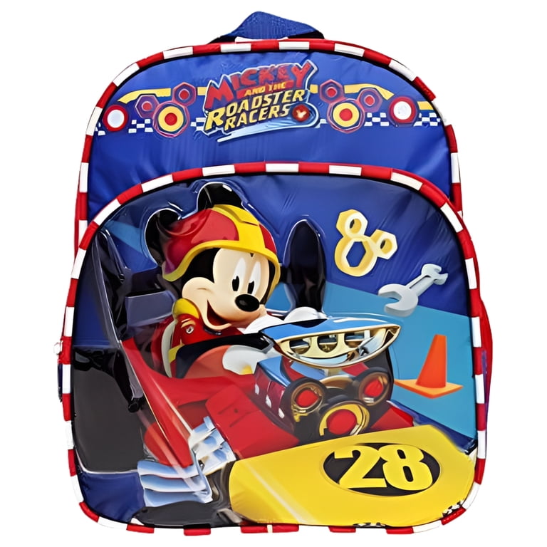 Disney Mini Backpack, Mickey Mouse Roadster Racers, Red and Blue