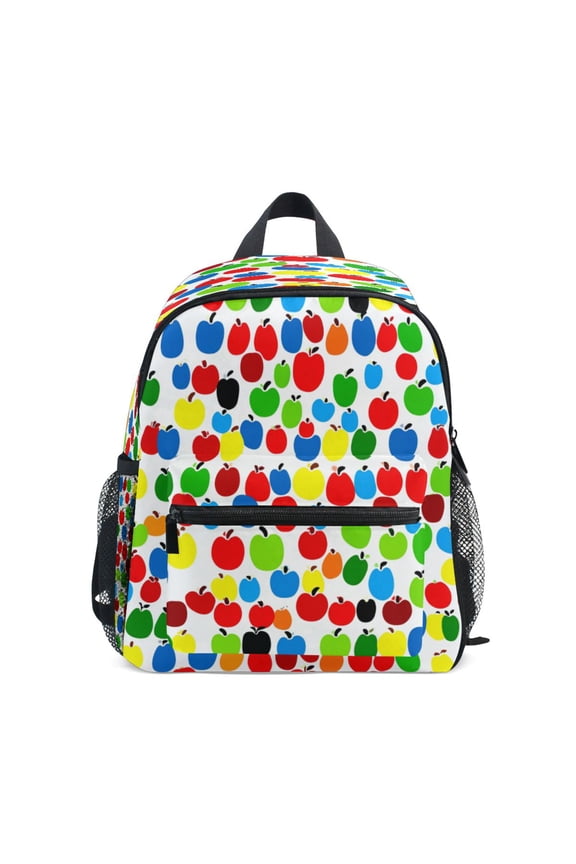 Mini Backpack Flat Design Fruits - Durable with Safety Features for 3-8 Years