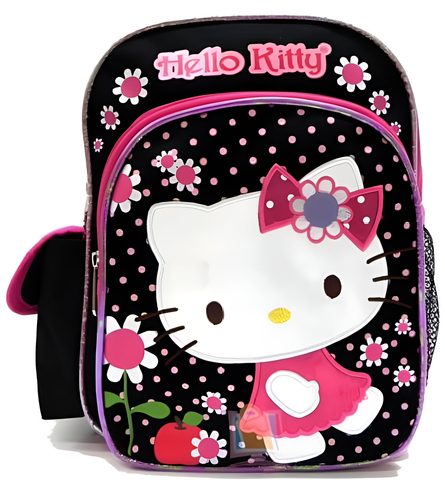 black mini backpack with roses JanSport Pink Ice Cherry Embroidery Half Pint FX Front organization pocket with an outside slip pocket for smaller items Mini Backpack - - Flowers
