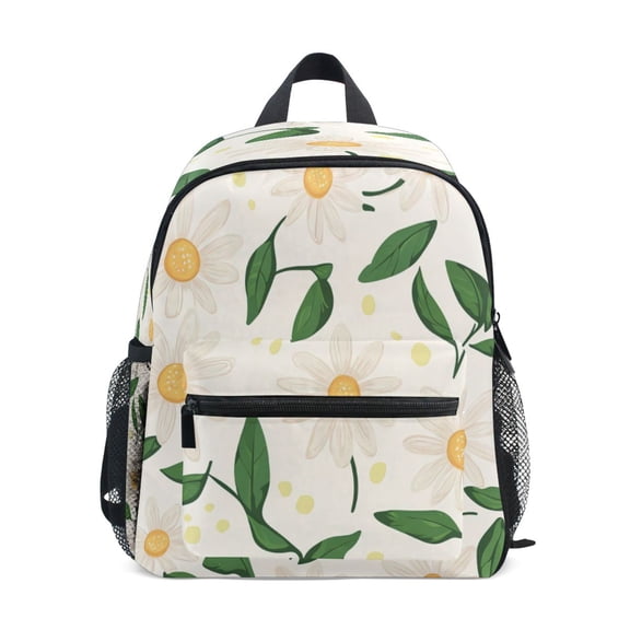 Mini Backpack Flowers Daisy Pattern - Durable with Safety Features for 3-8 Years