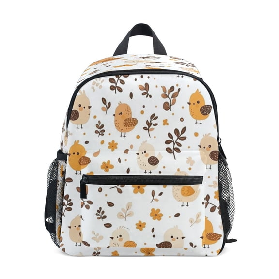 Mini Backpack Flowers and Birds Pattern - Durable with Safety Features for 3-8 Years