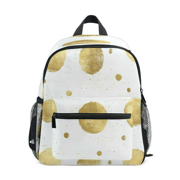 Mini Backpack Gold Dots - Durable with Safety Features for 3-8 Years