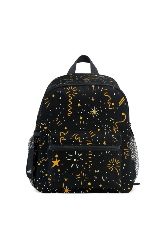 Mini Backpack Hand Drawn Starry Sky - Durable with Safety Features for 3-8 Years