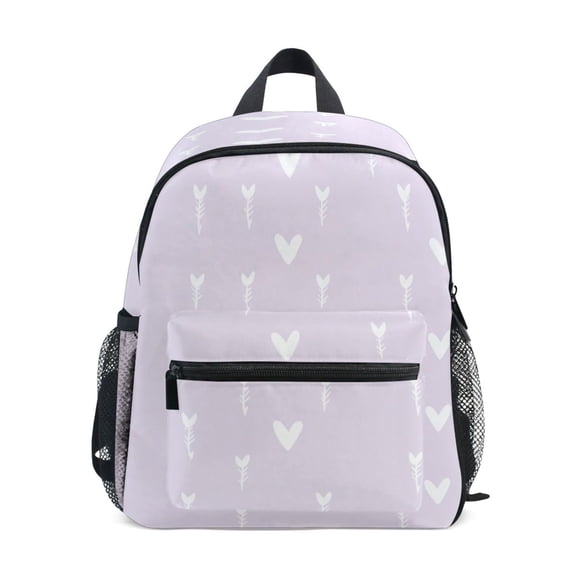 Mini Backpack Hearts and Arrows Pattern - Durable with Safety Features for 3-8 Years