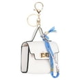thumbnail image 1 of Mini Backpack Keychain, Cute Coin Purse Keychain PU Leather Backpack Purse Key Chain, White, 1 of 7