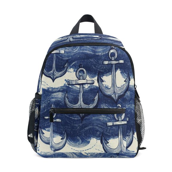Mini Backpack Marine Elements Pattern - Durable with Safety Features for 3-8 Years