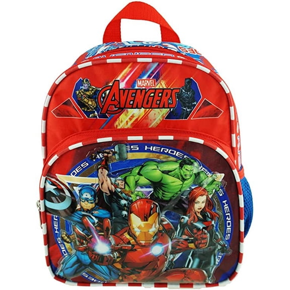 Mini Backpack - Marvel Avengers - vs Thanos 10" Red/Blue