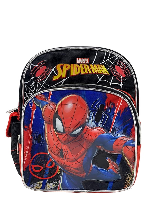 Mini Backpack - Marvel - Spiderman Black/Red 10" New 008662