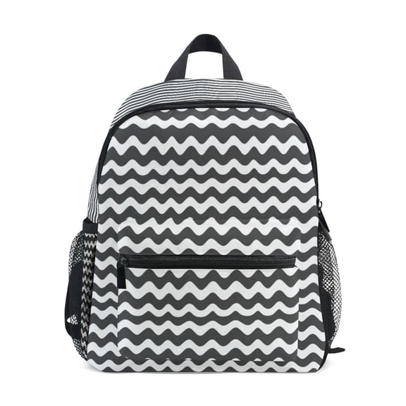 Mini Backpack Minimalist Line Art - Durable with Safety Features for 3-8 Years