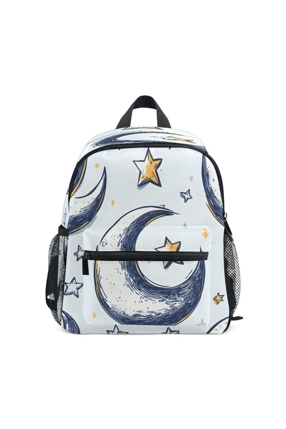 Mini Backpack Moon and Stars - Durable with Safety Features for 3-8 Years