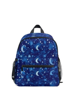 Mini Backpack Moons and Stars Pattern - Durable with Safety Features for 3-8 Years