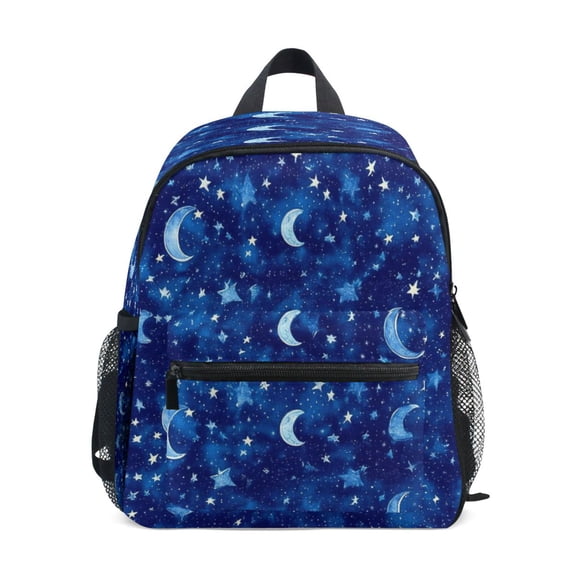 Mini Backpack Moons and Stars Pattern - Durable with Safety Features for 3-8 Years