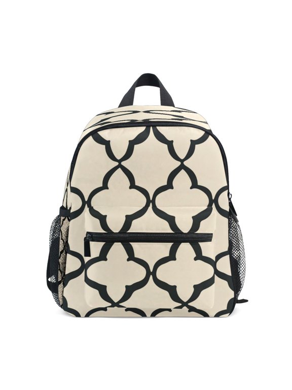 Mini Backpack Moroccan Beige Stripe - Durable with Safety Features for 3-8 Years