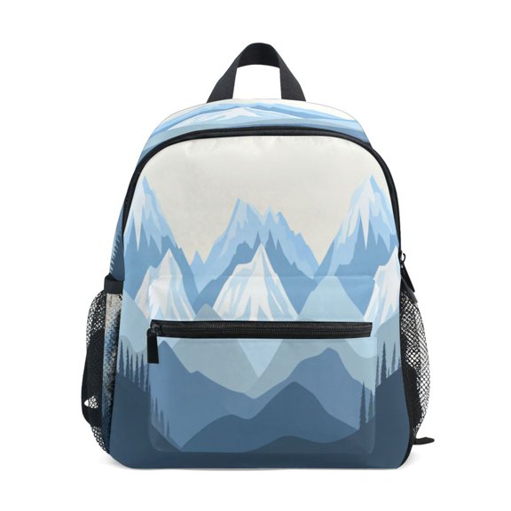 Mini Backpack Mountain Range Silhouette - Durable with Safety Features for 3-8 Years