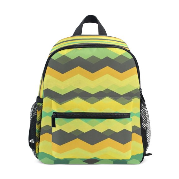 Mini Backpack Multicolored Striped Pattern - Durable with Safety Features for 3-8 Years