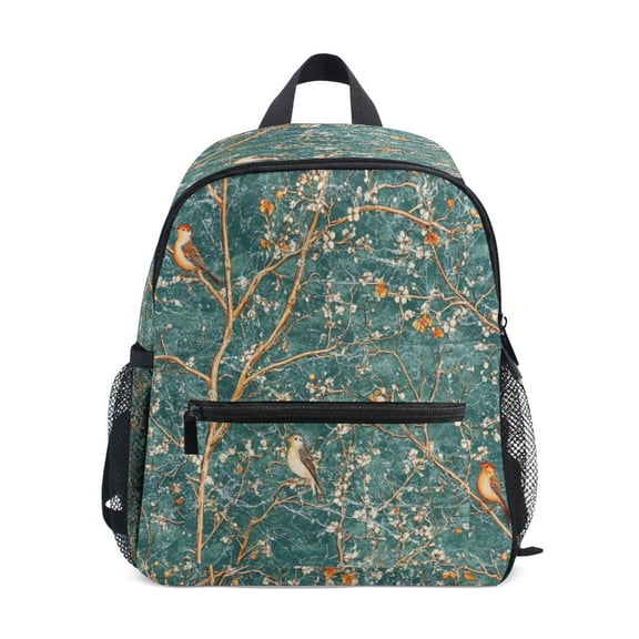 Mini Backpack Nature's Birds in Bloom - Durable with Safety Features for 3-8 Years