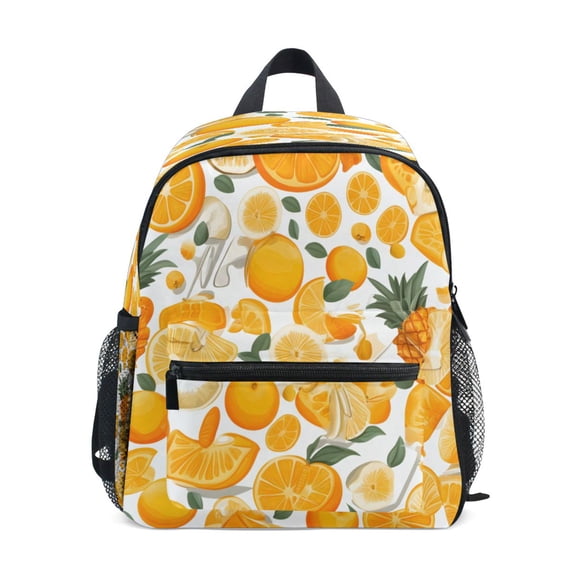 Mini Backpack Orange Series Fruits - Durable with Safety Features for 3-8 Years