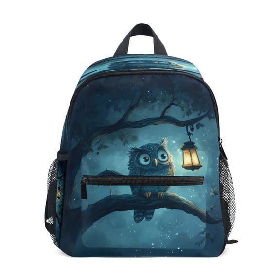 Mini Backpack Owl and Lamp - Durable with Safety Features for 3-8 Years
