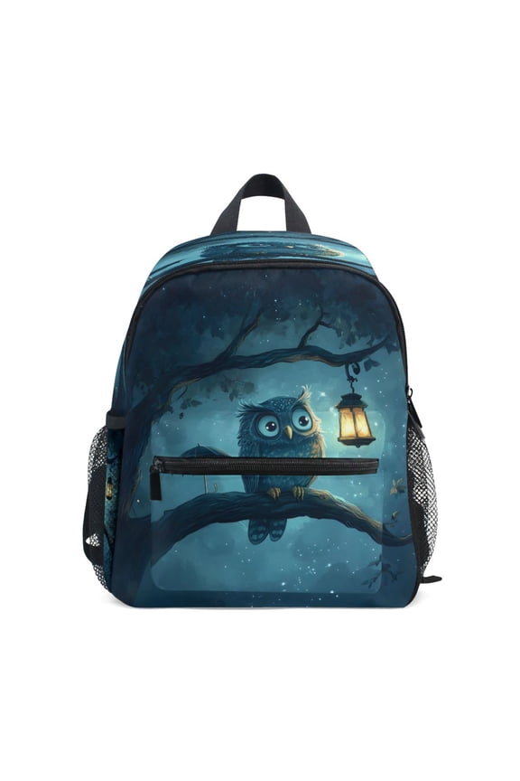 Mini Backpack Owl and Lamp - Durable with Safety Features for 3-8 Years