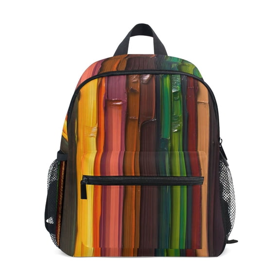 Mini Backpack Paint Stripes - Durable with Safety Features for 3-8 Years