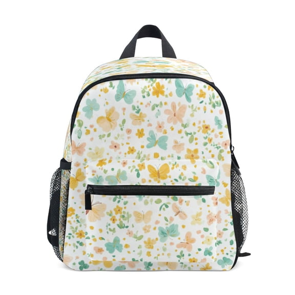 Mini Backpack Pastel Butterflies Pattern - Durable with Safety Features for 3-8 Years