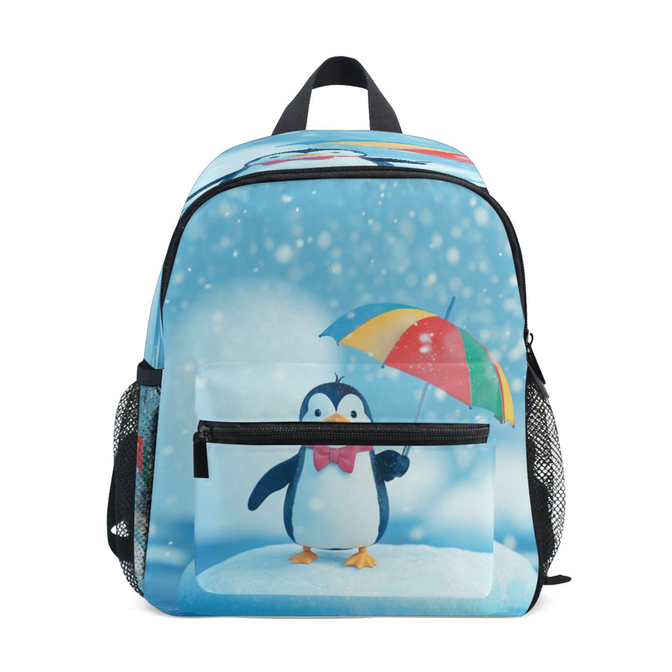 blue penguin mini backpack Mini Backpack Penguin with An Umbrella - Durable with Safety Features for  3-8 Years