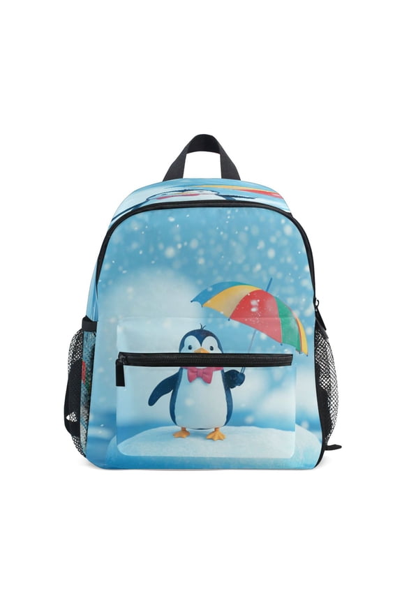 Mini Backpack Penguin with An Umbrella - Durable with Safety Features for 3-8 Years
