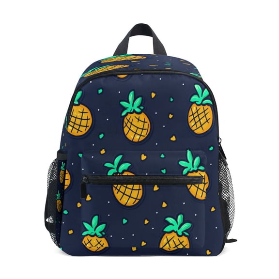 Mini Backpack Pineapple Pattern - Durable with Safety Features for 3-8 Years