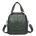 thumbnail image 1 of Mini Backpack Purse for Women Small Size Ladies Fashion Everyday Travel Multipurpose Design Handbags and Shoulder Purses Coffee, 1 of 5