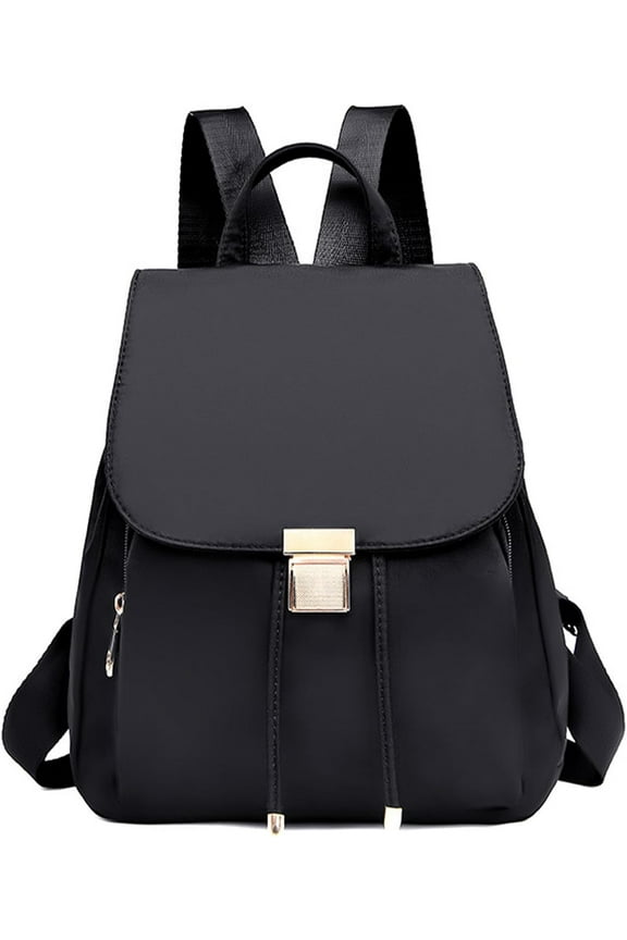 Mini Backpack Purses for Women Small Travel Backpack for Womens Cute Nylon Waterproof Backpack Purse Fashion Lightweight Purse Black Personal Item Travel Bag