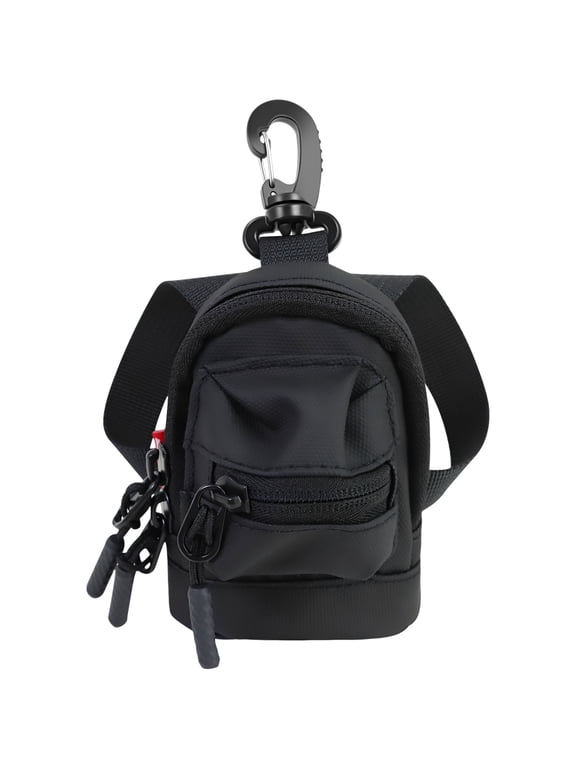 Mini Backpack Shape EDC Pouch, EDC Pocket Organizer with Carabiner, Oxford Cloth Mini Coin Purse and Keychain Wallet for Men to Carry Earbuds, Cards, Coin for Outdoor and Daily Use