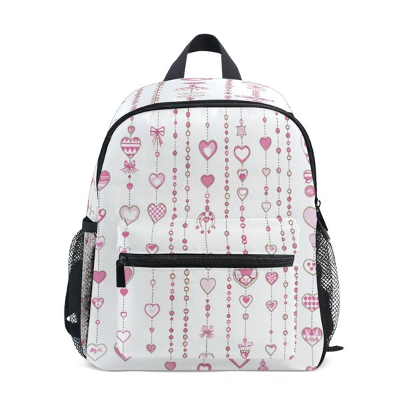 Mini Backpack Simple Pink Element - Durable with Safety Features for 3-8 Years