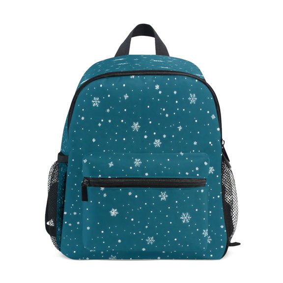 Mini Backpack Snowflake Background - Durable with Safety Features for 3-8 Years