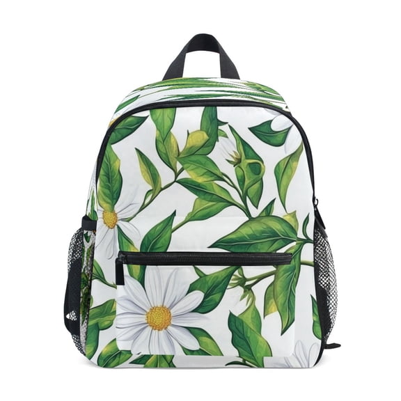 Mini Backpack Sunny Daisy Pattern - Durable with Safety Features for 3-8 Years