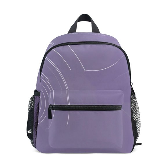 Mini Backpack Swirling Purple Lines - Durable with Safety Features for 3-8 Years